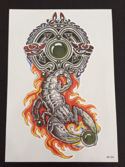 Tillfällig Tatuering 21 x 15cm - skorpion