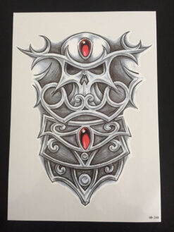 Tillfällig Tatuering 21 x 15cm - scull