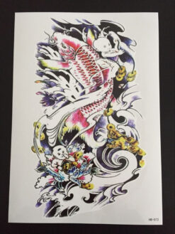 Tillfällig Tatuering 21 x 15cm - Koi