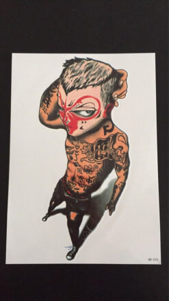 Tillfällig Tatuering 21 x 15cm - Attitude