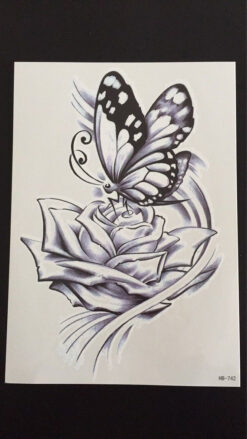 Tillfällig Tatuering 21 x 15cm - Butterfly