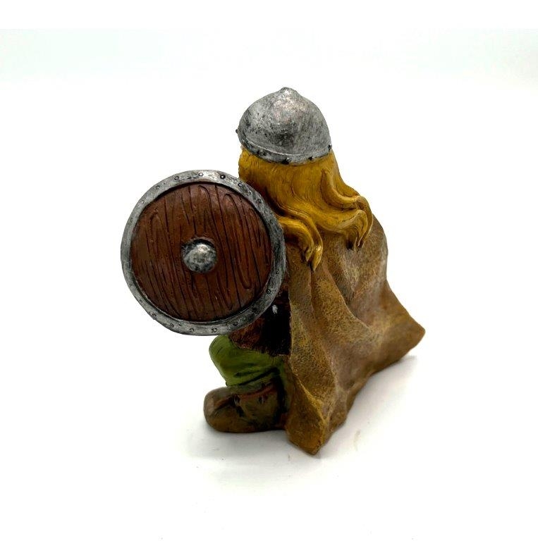 Viking Krigare med svärd och sköld