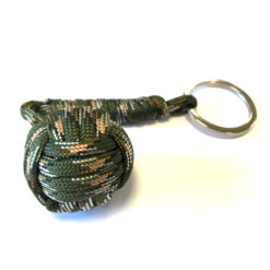 Paracord MonkeyFist / Apnäve - nyckelring camo