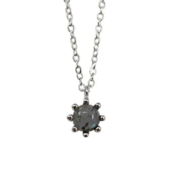 Halsband i äkta silver, S925 med vacker sten