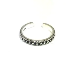 Äkta silverring, S925 med ringmönster
