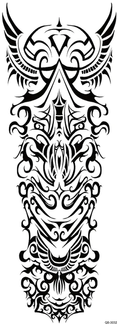 OBS STORLEK - 46 x 17 CM - Tatuering - tribal