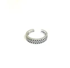 Äkta silverring, S 925, Lagerkrans