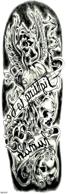 OBS STORLEK - 46 x 17 CM - Tatuering - fighting to be human