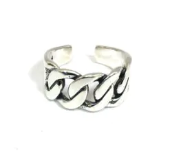 Äkta silverring, S 925, Kedja