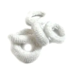 Mjuk hårsnodd Vit 5p