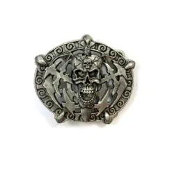 Bältesspänne - Döskalle mönster