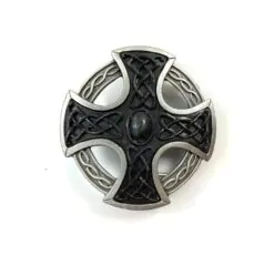 Bältesspänne - Svart kors