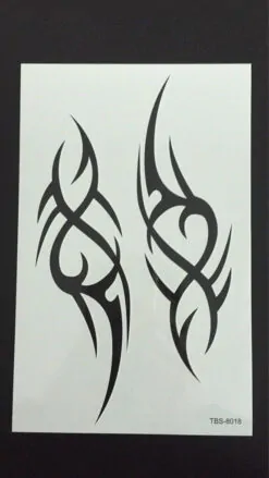 Tillfällig Tatuering 19 x 12 cm - 2 Tribal