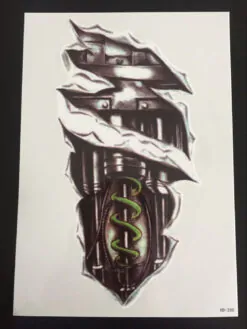 Tillfällig Tatuering 21 x 15cm - biomecanic