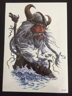 Tillfällig Tatuering 21 x 15cm - viking