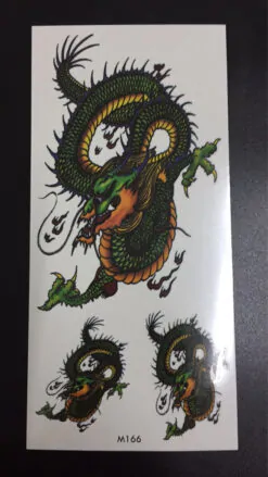 Tillfällig Tatuering 19 x 9cm - drakar