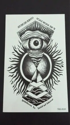 Tillfällig Tatuering 19 x 12 cm - All seeing eye