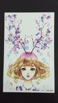 Tillfällig Tatuering 19 x 12 cm -Anime Girl